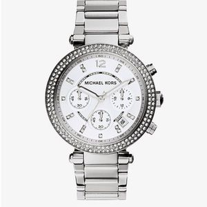Michael Kors Parker Silver- Tone Watch